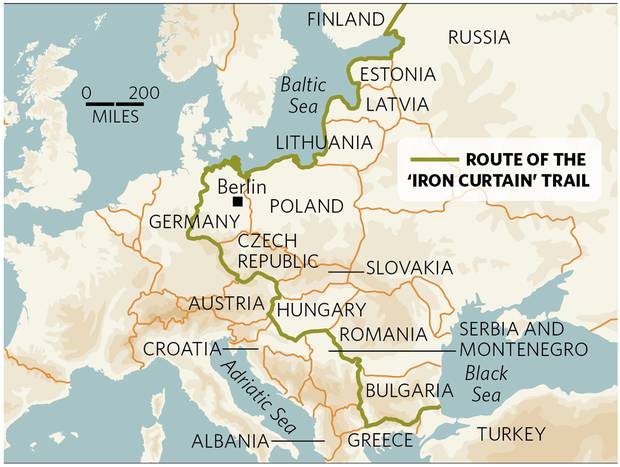 Iron Curtain Map